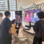 イベント参加者が大画面でファイター6をプレイしている様子